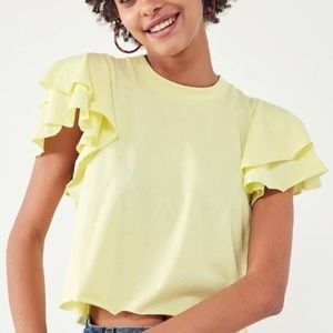 Kimchi Blue yellow crop top